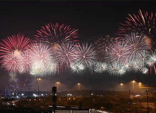 镇康县焰火晚会